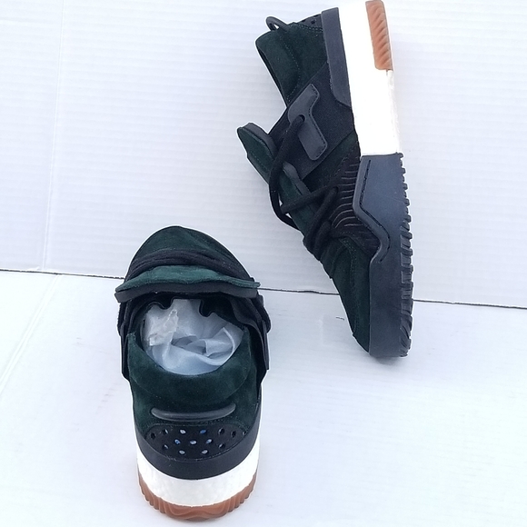 ADIDAS x ALEXANER WANG AW Bball GREEN NIGHT  Lo Sneakers 2017 - Picture 8 of 16